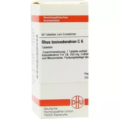 RHUS TOXICODENDRON C 6 Tabletten, 80 St