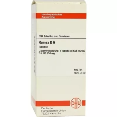 RUMEX D 6 Tabletten, 200 St