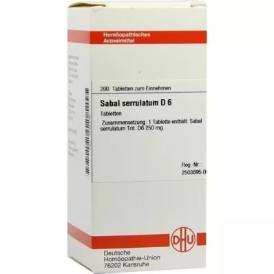 SABAL SERRULATUM D 6 Tabletten, 200 St