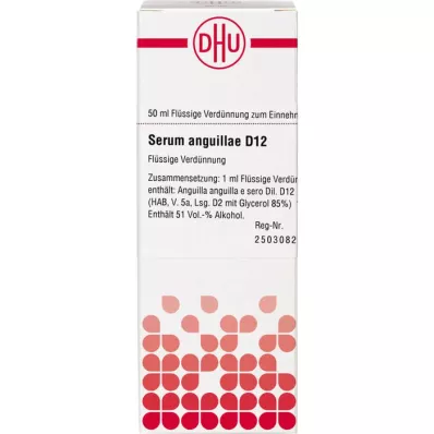 SERUM ANGUILLAE D 12 Dilution, 50 ml