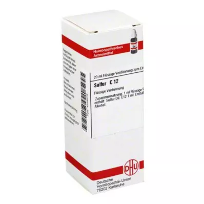 SULFUR C 12 Dilution, 20 ml