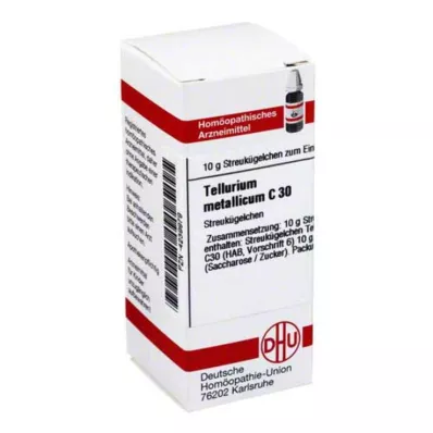 TELLURIUM metallicum C 30 Globuli, 10 g