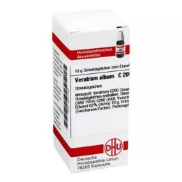 VERATRUM ALBUM C 200 Globuli, 10 g