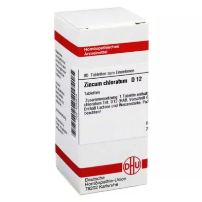 ZINCUM CHLORATUM D 12 Tabletten, 80 St ZINCUM CHLORATUM D 12 Tabletten, 80 St