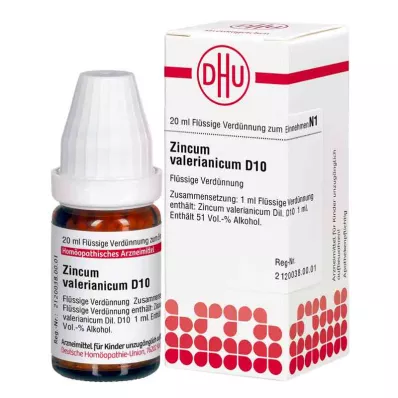 ZINCUM VALERIANICUM D 10 Dilution, 20 ml