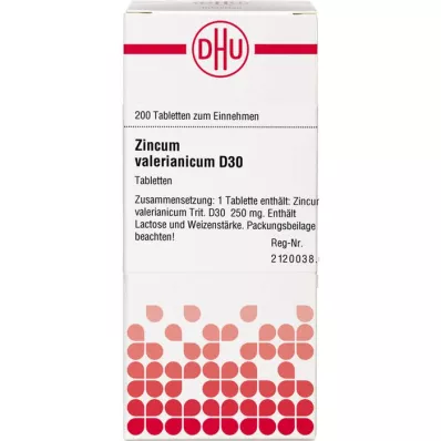 ZINCUM VALERIANICUM D 30 Tabletten, 200 St