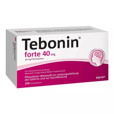 TEBONIN forte 40 mg Filmtabletten, 200 St TEBONIN forte 40 mg Filmtabletten, 200 St