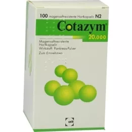 COTAZYM 20.000 Pellets magensaftresistente Kapseln, 100 St