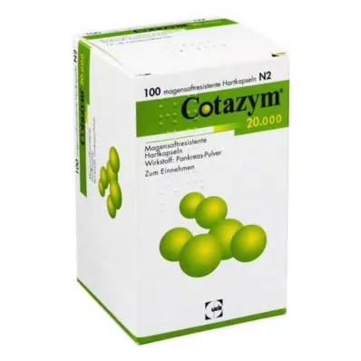 Cotazym 20.000 Pellets magensaftresistente Kapseln, 100 St Cotazym 20.000 Pellets magensaftresistente Kapseln, 100 St
