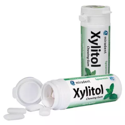 MIRADENT Xylitol Chewing Gum Spearmint, 30 St