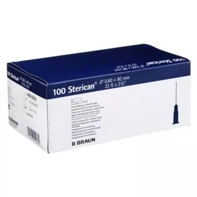 STERICAN Kanülen 23 Gx3 1/5 0,6x80 mm, 100 St STERICAN Kanülen 23 Gx3 1/5 0,6x80 mm, 100 St