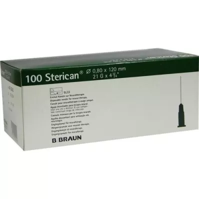 STERICAN Kanülen 21 Gx4 4/5 0,8x120 mm, 100 St