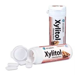 MIRADENT Xylitol Chewing Gum Zimt, 30 St