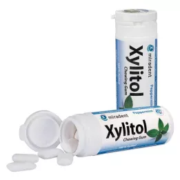 MIRADENT Xylitol Chewing Gum Minze, 30 St