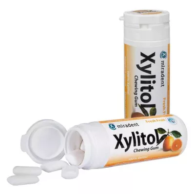 MIRADENT Xylitol Chewing Gum Frucht, 30 St MIRADENT Xylitol Chewing Gum Frucht, 30 St