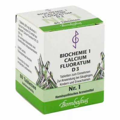 BIOCHEMIE 1 Calcium fluoratum D 3 Tabletten, 80 St