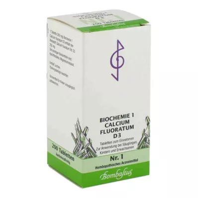 BIOCHEMIE 1 Calcium fluoratum D 3 Tabletten, 200 St