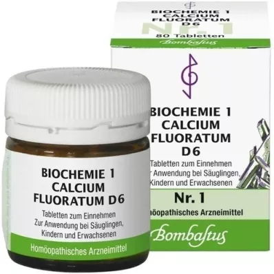 BIOCHEMIE 1 Calcium fluoratum D 6 Tabletten, 80 St