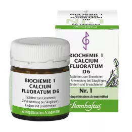 BIOCHEMIE 1 Calcium fluoratum D 6 Tabletten, 80 St