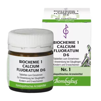 BIOCHEMIE 1 Calcium fluoratum D 6 Tabletten, 80 St