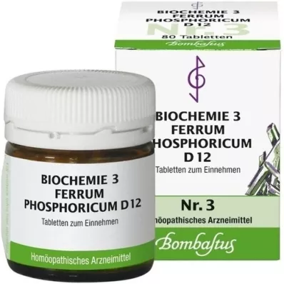 BIOCHEMIE 3 Ferrum phosphoricum D 12 Tabletten, 80 St
