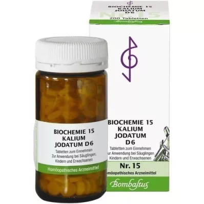 BIOCHEMIE 15 Kalium jodatum D 6 Tabletten, 200 St