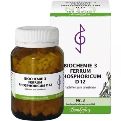 BIOCHEMIE 3 Ferrum phosphoricum D 12 Tabletten, 500 St
