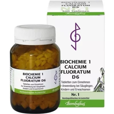 BIOCHEMIE 1 Calcium fluoratum D 6 Tabletten, 500 St