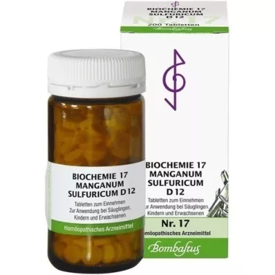 BIOCHEMIE 17 Manganum sulfuricum D 12 Tabletten, 200 St