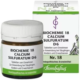 BIOCHEMIE 18 Calcium sulfuratum D 6 Tabletten, 80 St