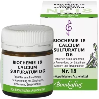 BIOCHEMIE 18 Calcium sulfuratum D 6 Tabletten, 80 St