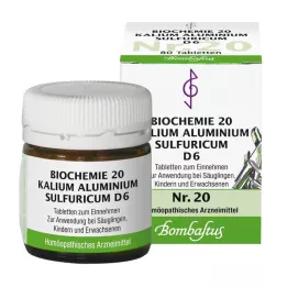 BIOCHEMIE 20 Kalium aluminium sulfuricum D 6 Tabl., 80 St