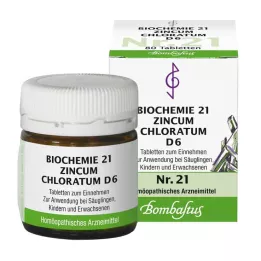 BIOCHEMIE 21 Zincum chloratum D 6 Tabletten, 80 St