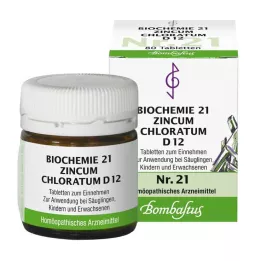 BIOCHEMIE 21 Zincum chloratum D 12 Tabletten, 80 St