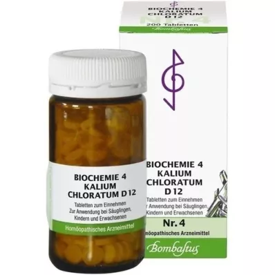BIOCHEMIE 4 Kalium chloratum D 12 Tabletten, 200 St