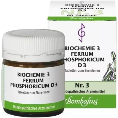 BIOCHEMIE 3 Ferrum phosphoricum D 3 Tabletten, 80 St