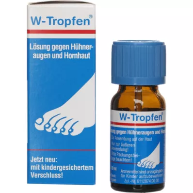 W-TROPFEN Lösung gegen Hühneraugen+Hornhaut, 10 ml