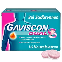 GAVISCON Dual 250mg/106,5mg/187,5mg Kautabletten, 16 St