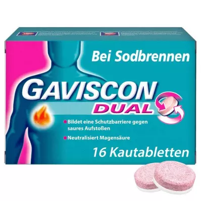 GAVISCON Dual 250mg/106,5mg/187,5mg Kautabletten, 16 St
