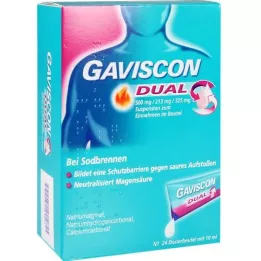 GAVISCON Dual 500mg/213mg/325mg Suspens.im Beutel, 24X10 ml