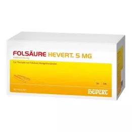 FOLSÄURE HEVERT 5 mg Ampullen, 100 St