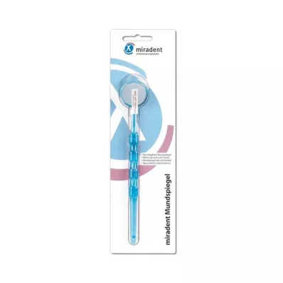 MIRADENT Mundspiegel beschlagsfrei blau transp., 1 St MIRADENT Mundspiegel beschlagsfrei blau transp., 1 St