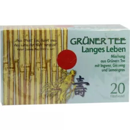 GRÜNER TEE+Ingwer+Ginseng Filterbeutel, 20 St
