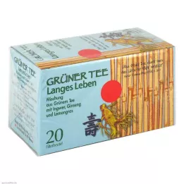 GRÜNER TEE+Ingwer+Ginseng Filterbeutel, 20 St