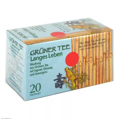 GRÜNER TEE+Ingwer+Ginseng Filterbeutel, 20 St