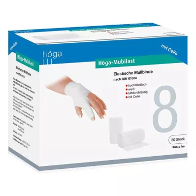 HÖGA-MUBILAST Fixierbinde 8 cmx4 m m.Cellophan, 1 St