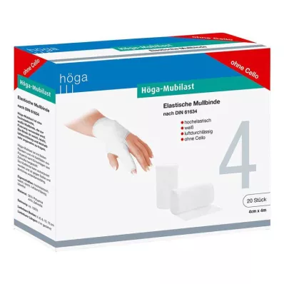 HÖGA-MUBILAST Fixierbinde 4 cmx4 m o.Cellophan, 20 St