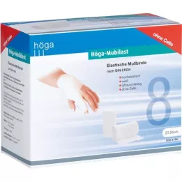 HÖGA-MUBILAST Fixierbinde 8 cmx4 m o.Cellophan, 20 St