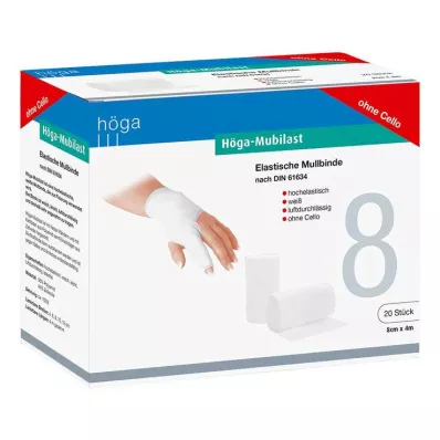 HÖGA-MUBILAST Fixierbinde 8 cmx4 m o.Cellophan, 20 St