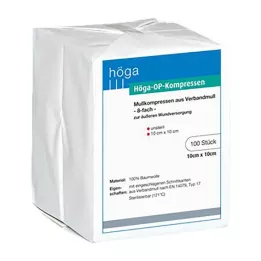 HÖGA-KOMPRESSEN OP 10x10 cm unsteril 8fach, 100 St